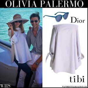Tibi White Off The Shoulder Tie Wrist Blouse